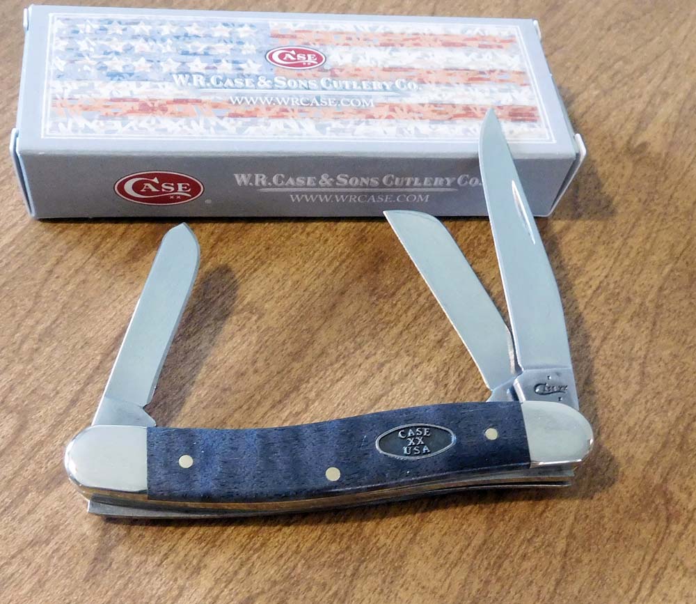 CASE BLACK CURLY MAPLE KNIVES